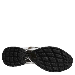 White Leather Mesh Low Top Neb Sneakers Shoes