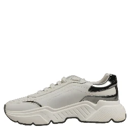 White Silver Daymaster Low Top Sneakers Shoes