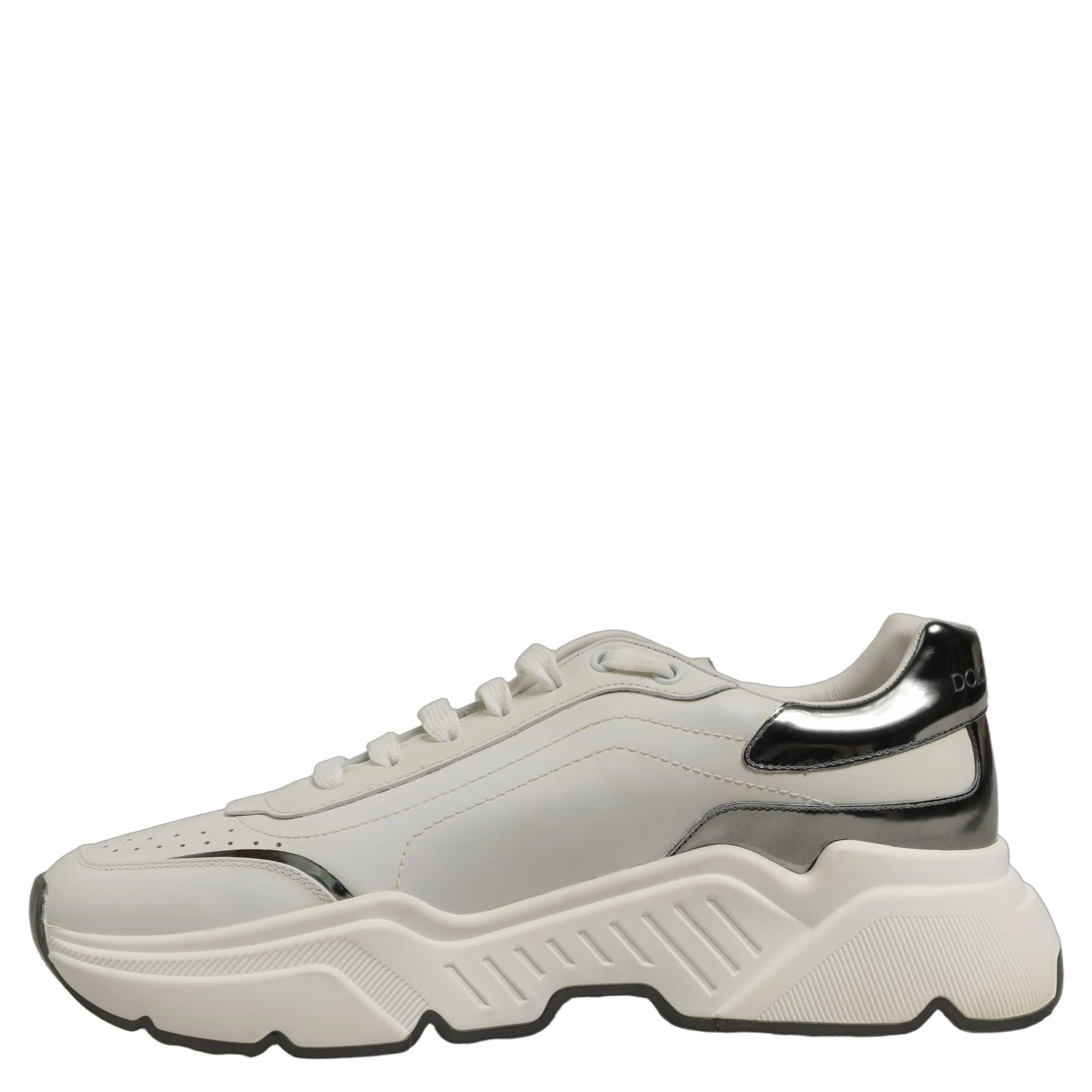White Silver Daymaster Low Top Sneakers Shoes