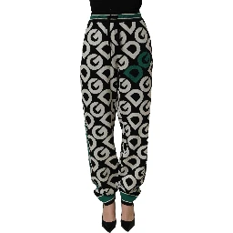 Black Wool Logo Jogger Sweatpants Pants