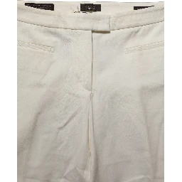 Off White MidWaist Tapered Women Chino Trouser Pants