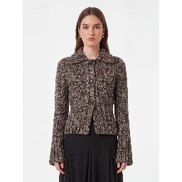 Takeo cardigan in multi sepia and black