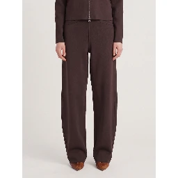 Enya straight-leg trousers in brown