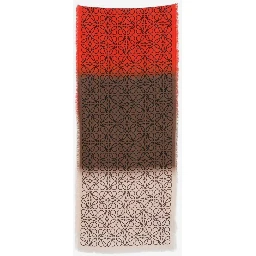Wool, silk and cashmere blend scarf