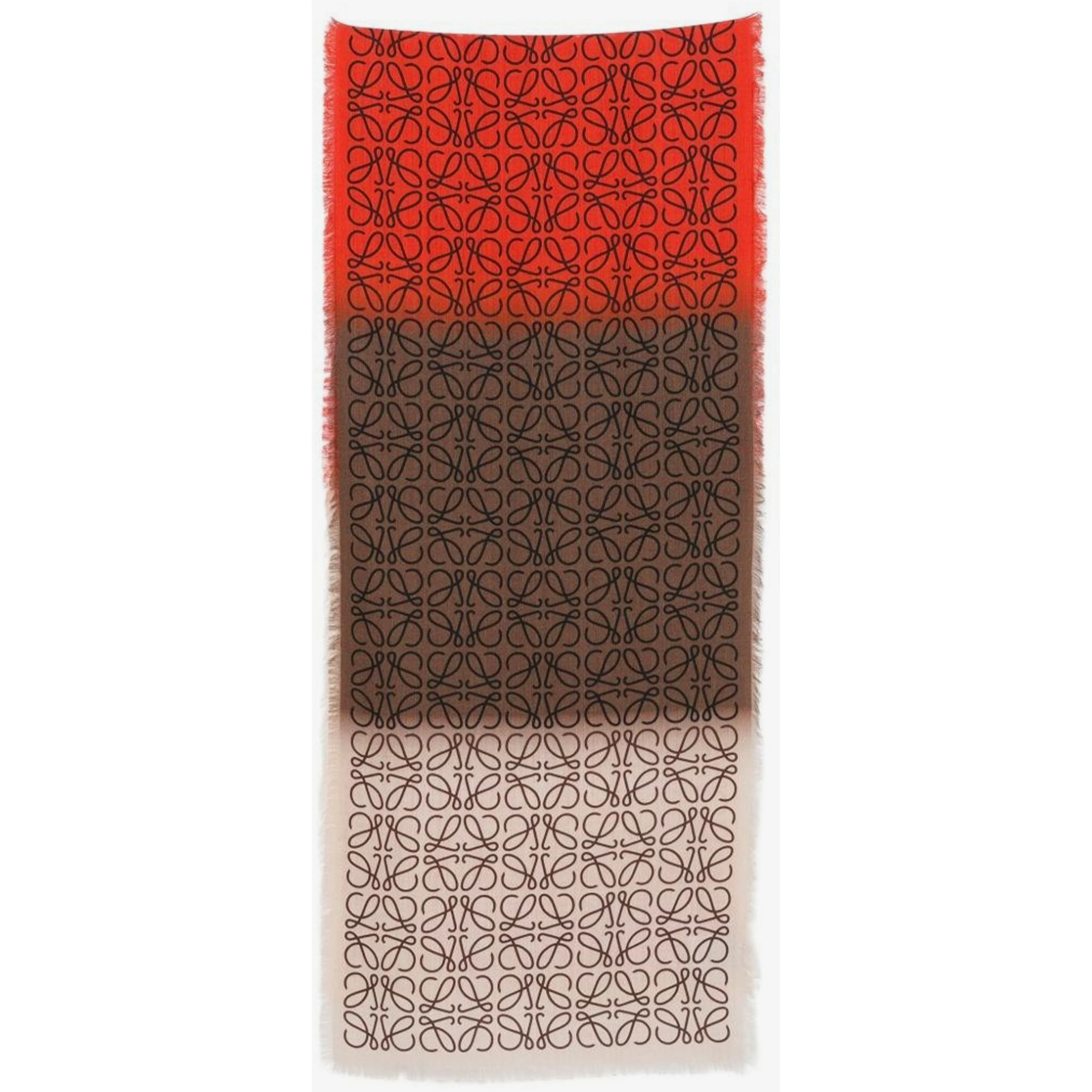 Wool, silk and cashmere blend scarf