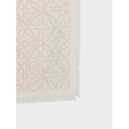 Wool, silk and cashmere blend scarf