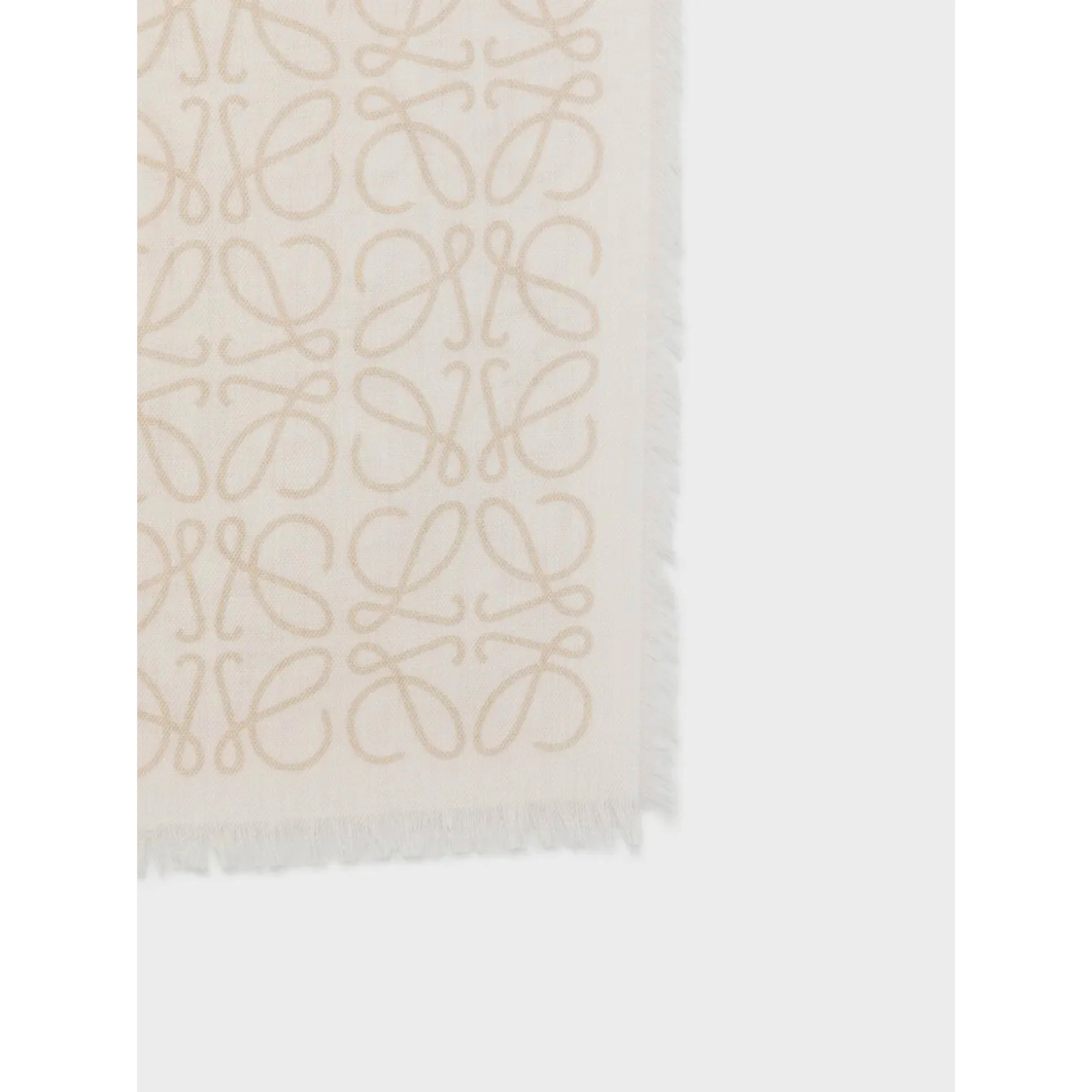 Wool, silk and cashmere blend scarf