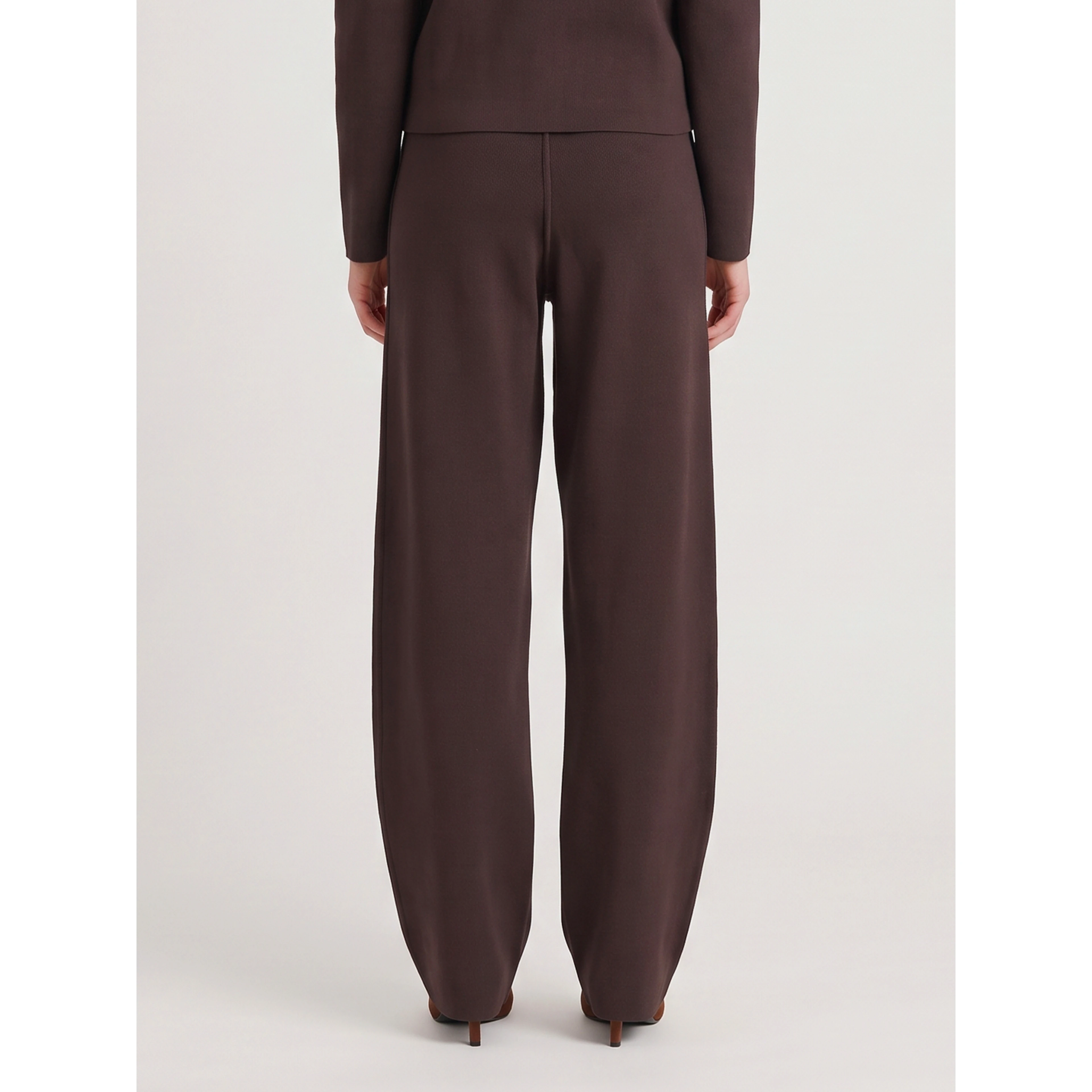 Enya straight-leg trousers in brown