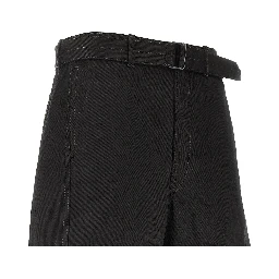 'Twisted' denim pants with belt