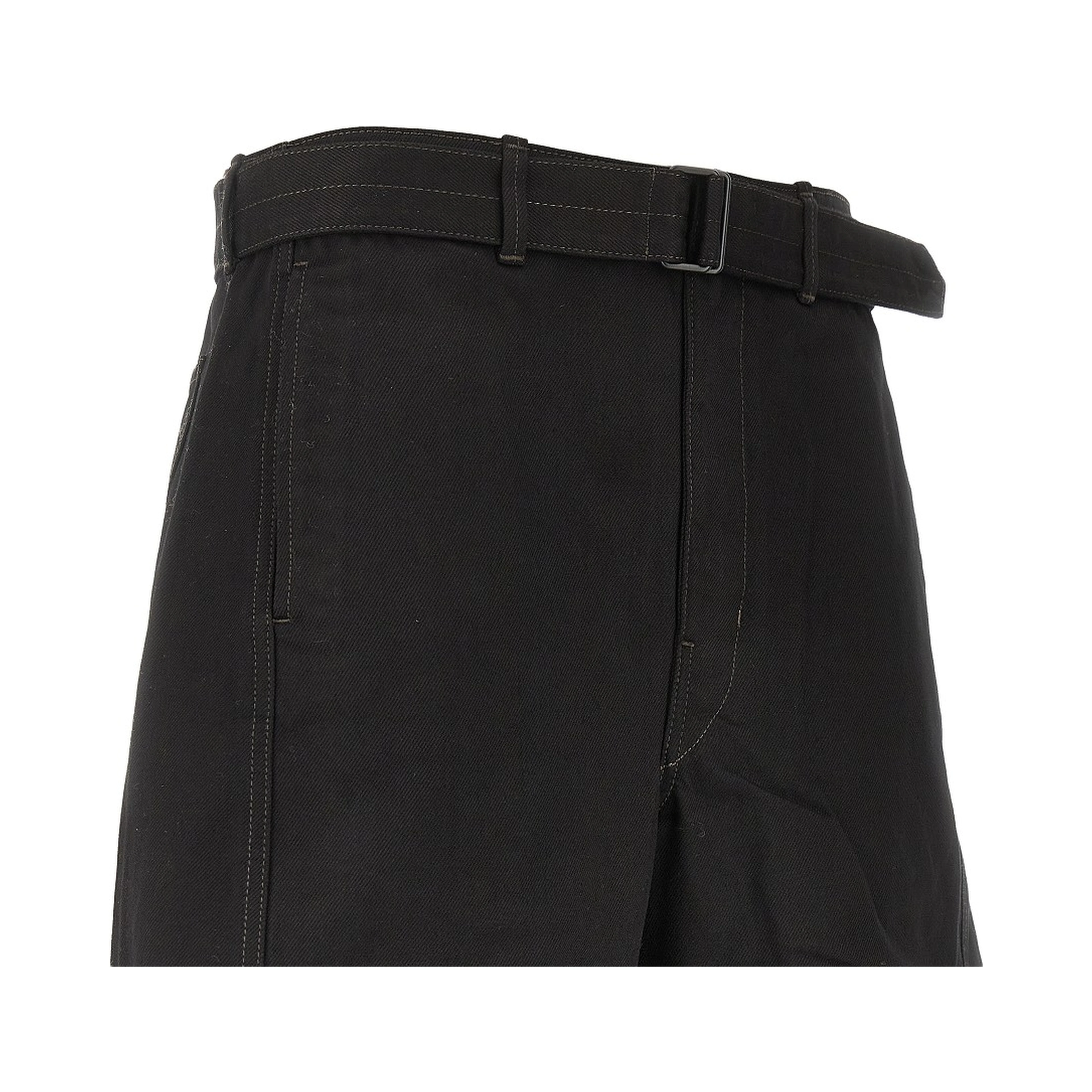 'Twisted' denim pants with belt