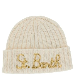 Logo embroidery ribbed beanie hat