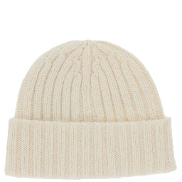 Logo embroidery ribbed beanie hat