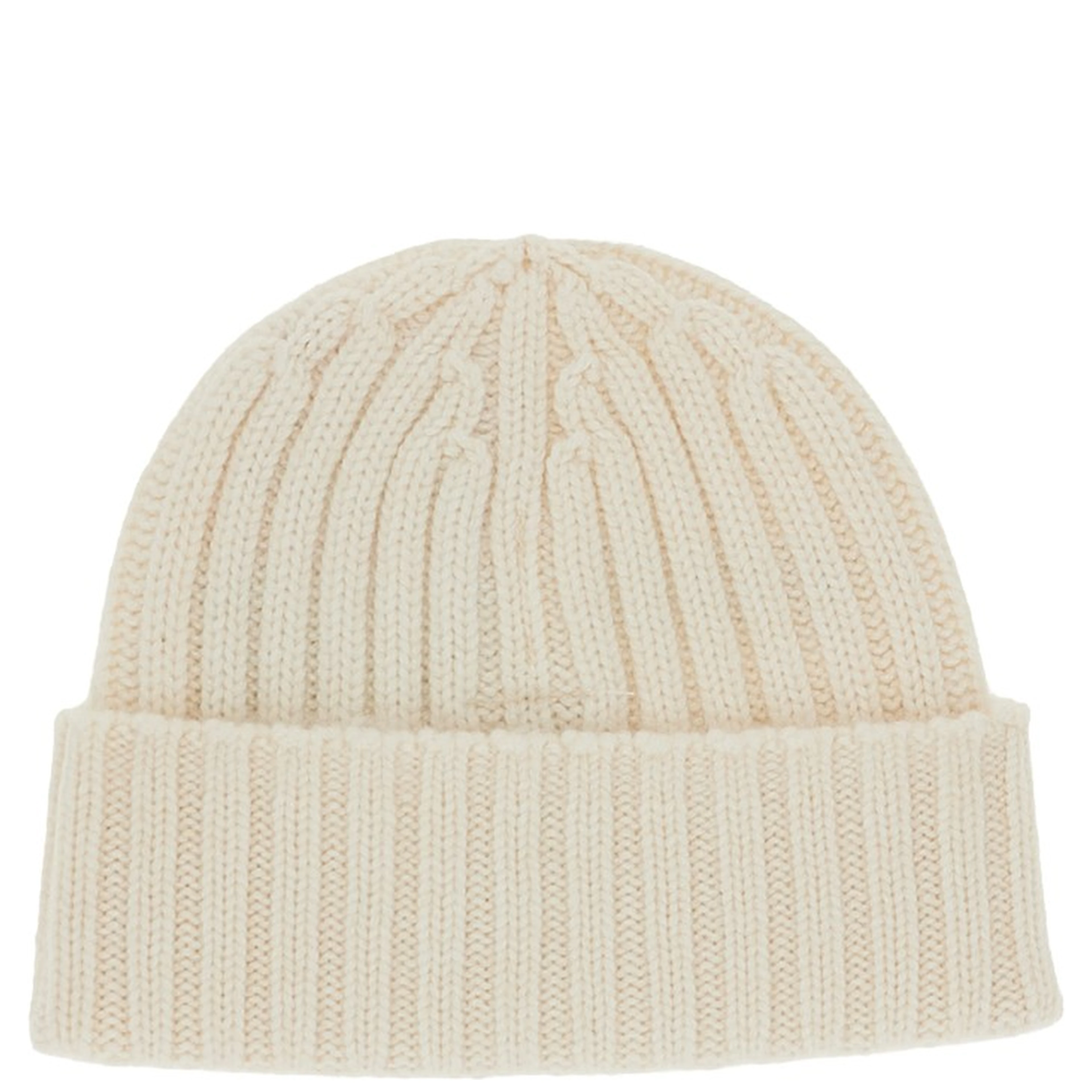 Logo embroidery ribbed beanie hat