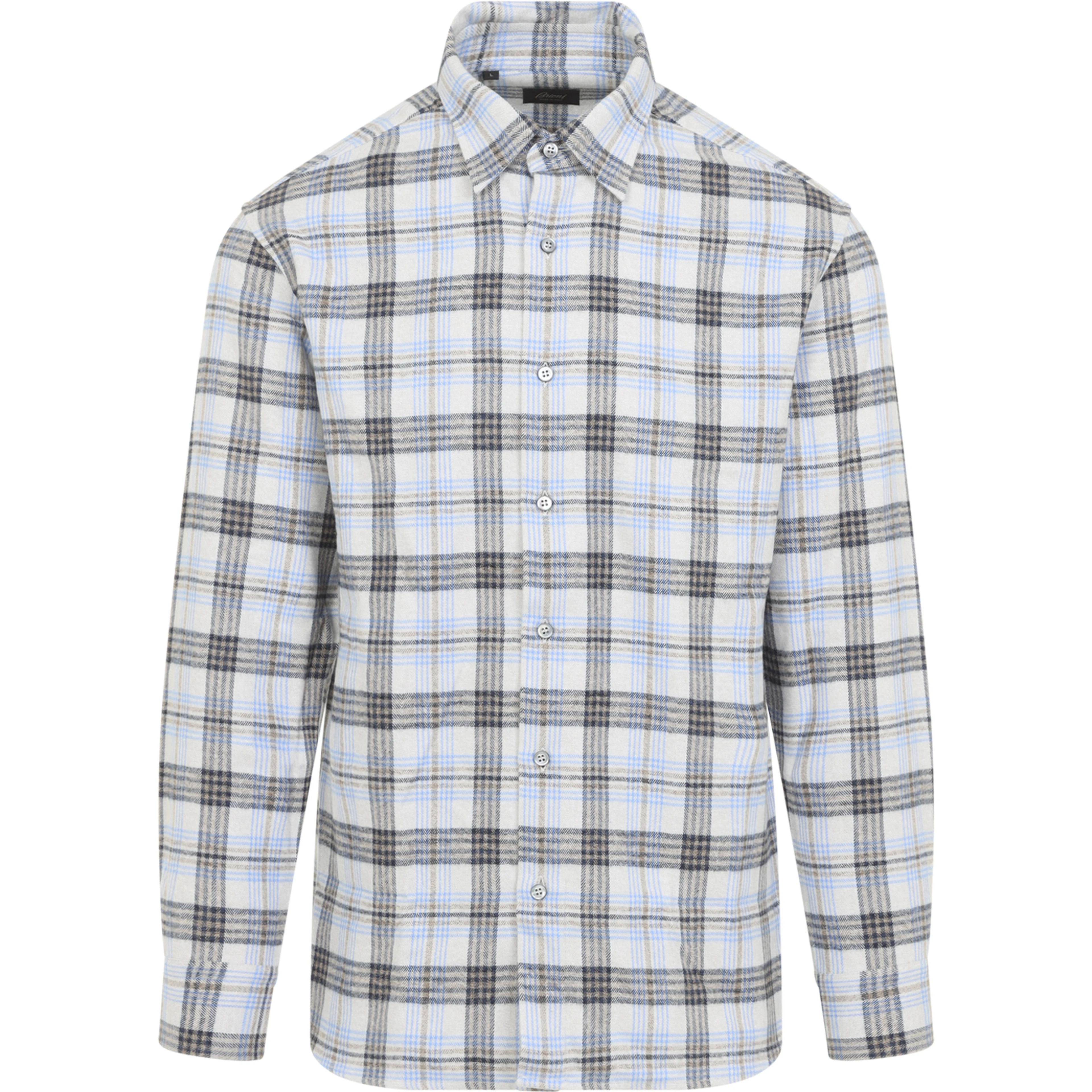 Brioni Hidden Macro Check Shirt