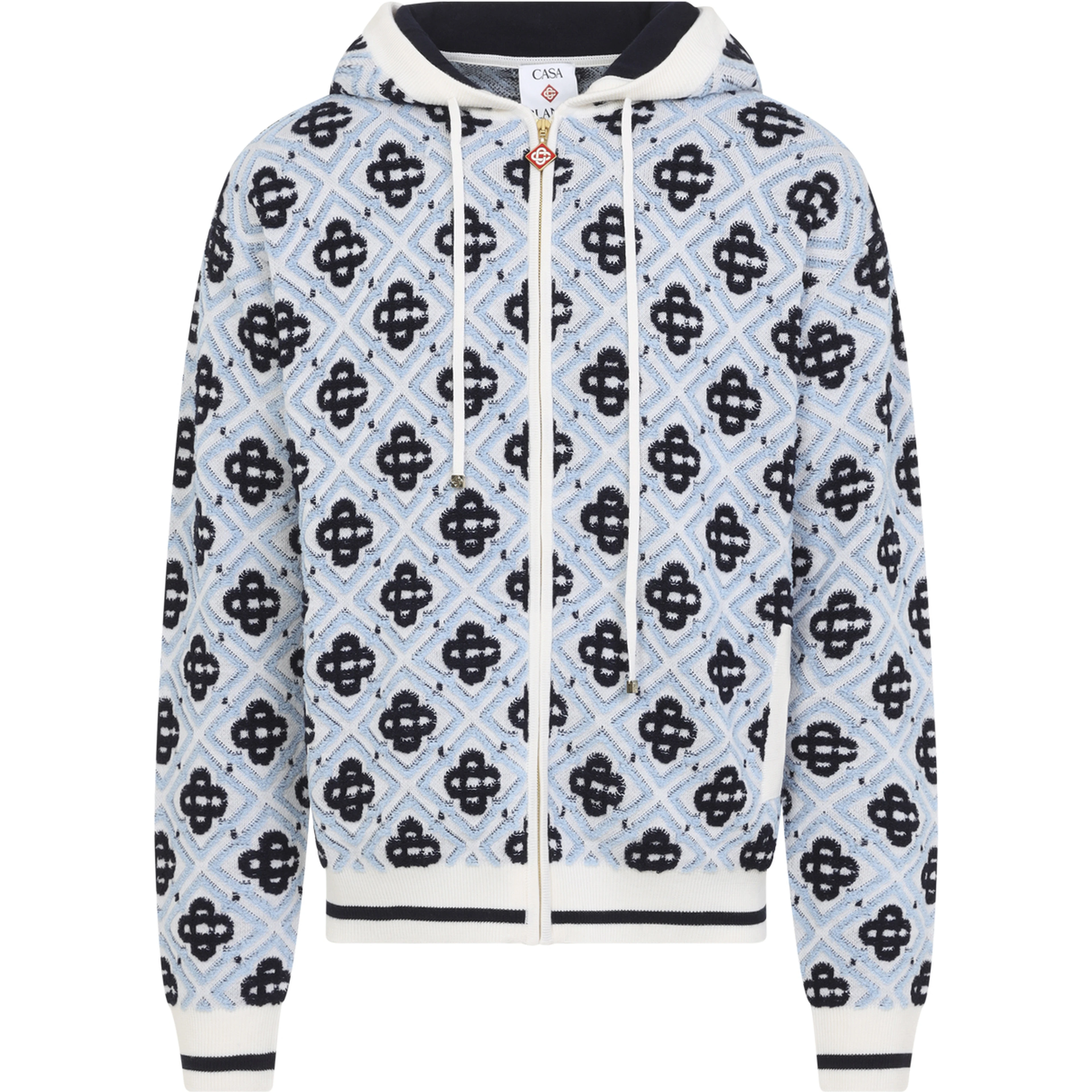 Casablanca Monogram Zip Hp Hoodie