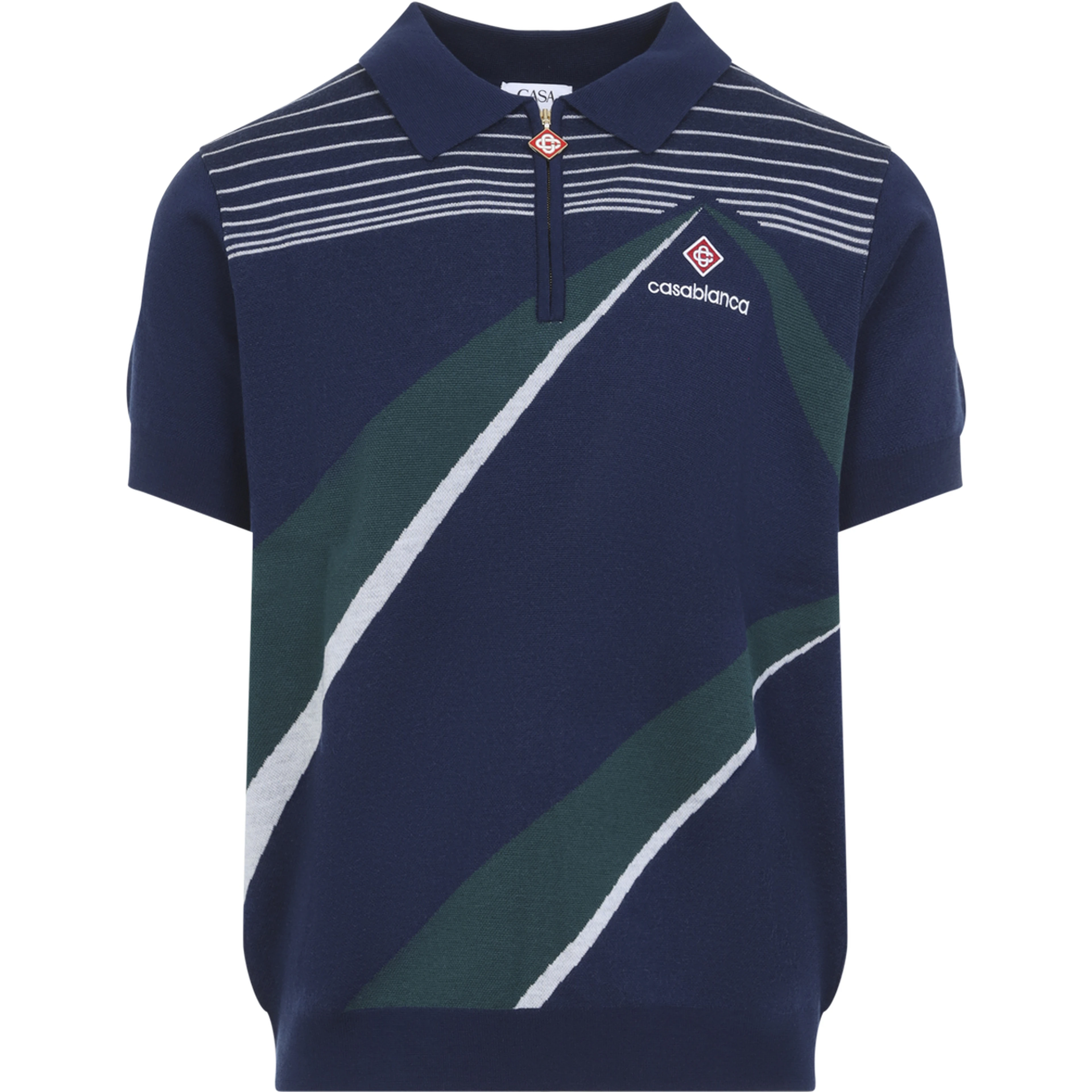 Casablanca Pyramid Jacquard Polo Shirt