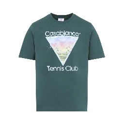 Casablanca Tennis Club Icon Printed Classic T-shirt