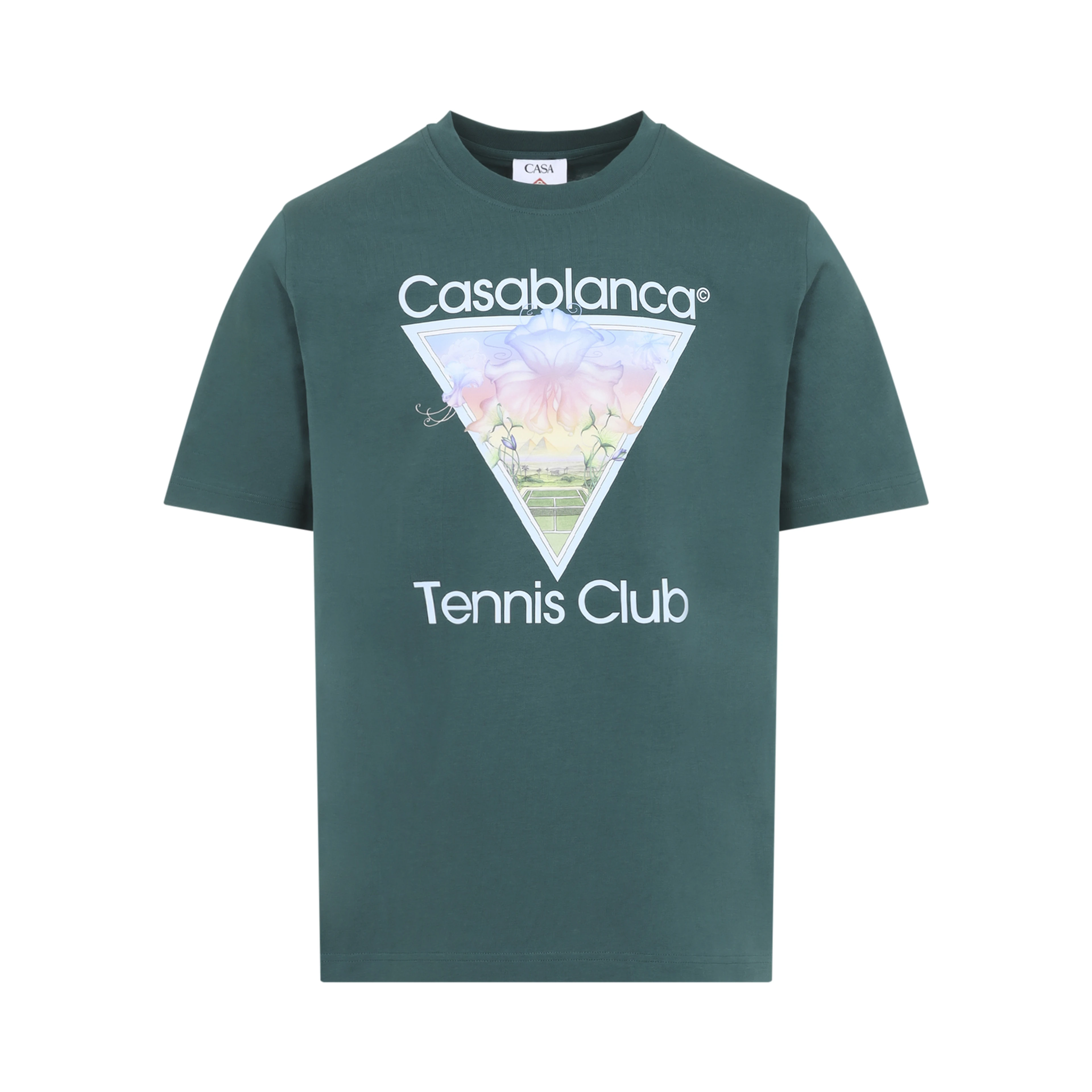 Casablanca Tennis Club Icon Printed Classic T-shirt