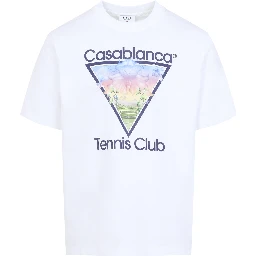 Casablanca Tennis Club Icon Printed Classic T-shirt