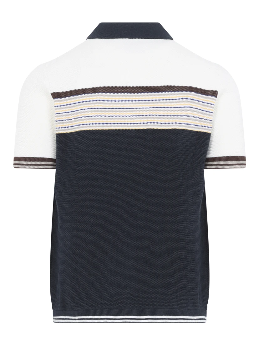 Casablanca Cafe Stripe Polo Shirt