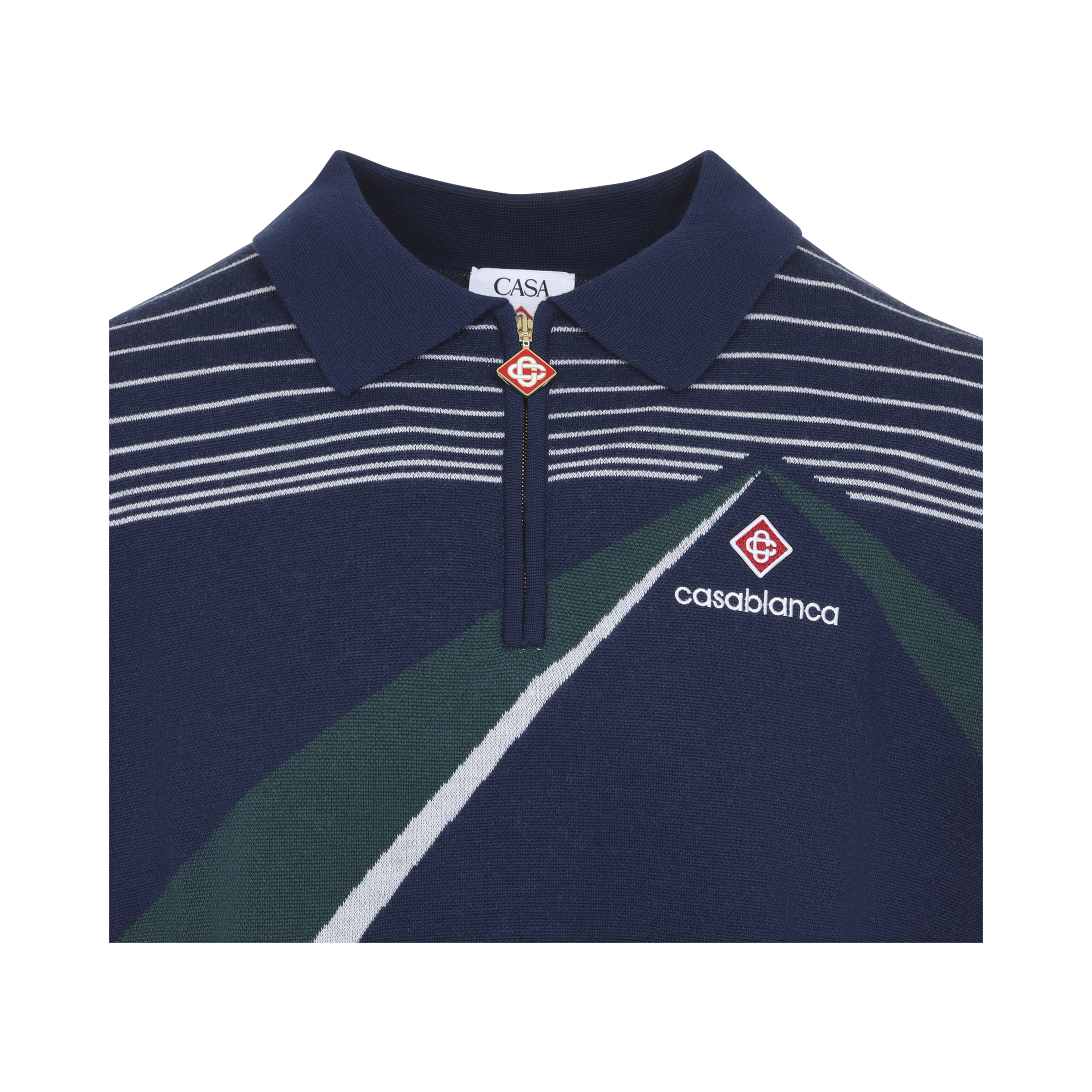Casablanca Pyramid Jacquard Polo Shirt