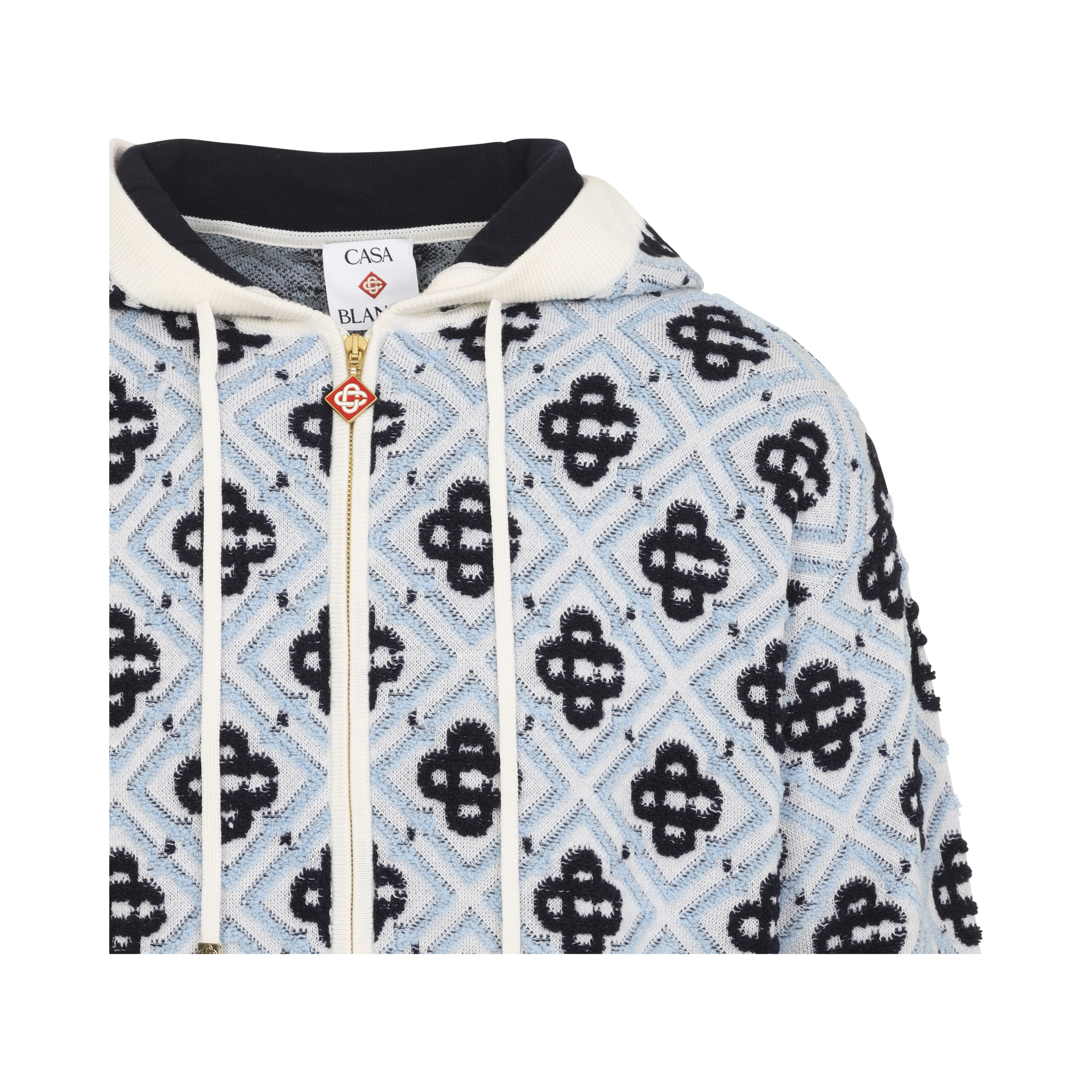 Casablanca Monogram Zip Hp Hoodie