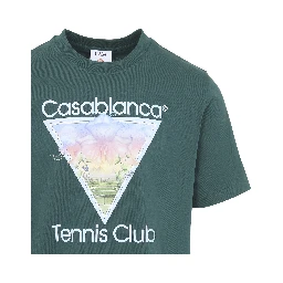 Casablanca Tennis Club Icon Printed Classic T-shirt