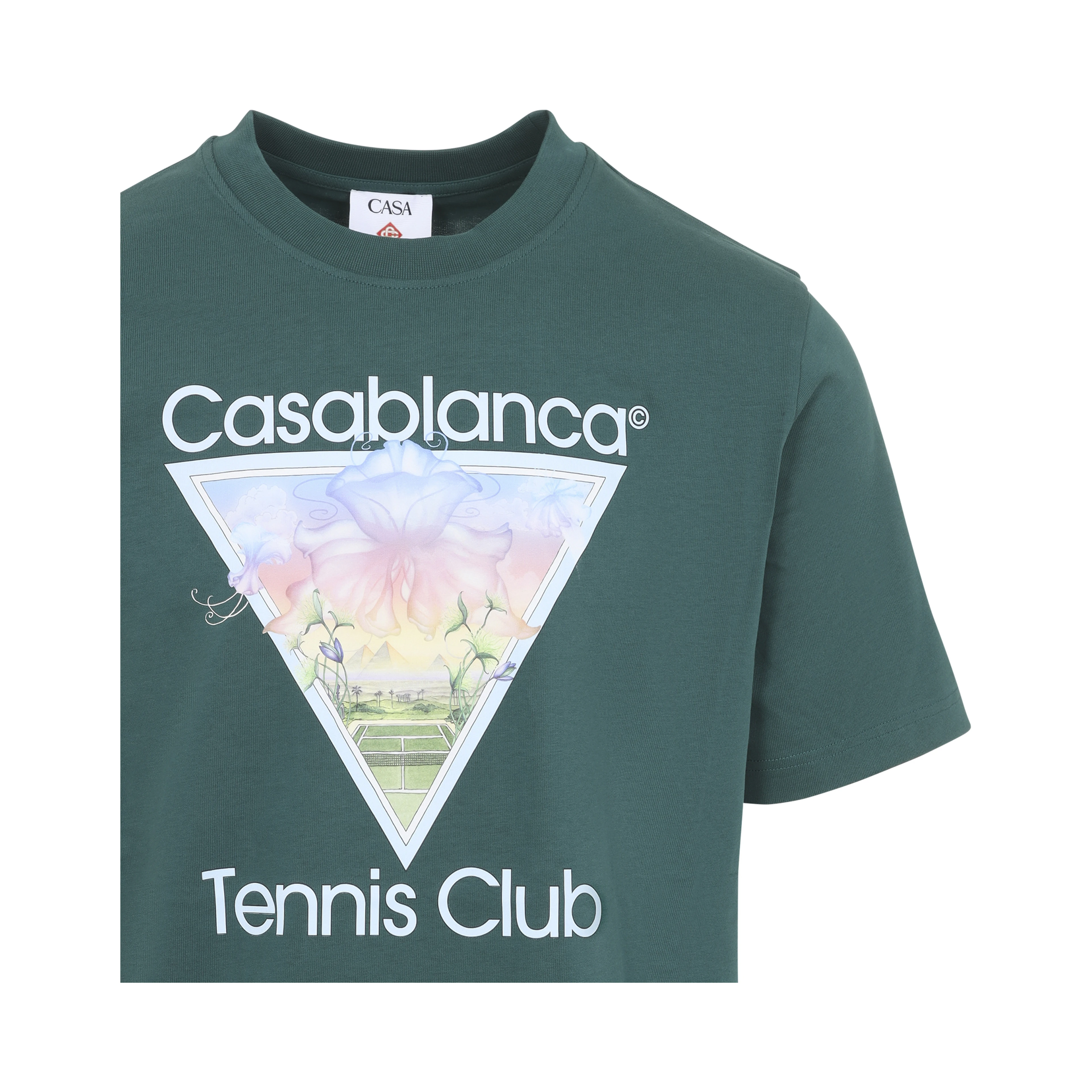 Casablanca Tennis Club Icon Printed Classic T-shirt
