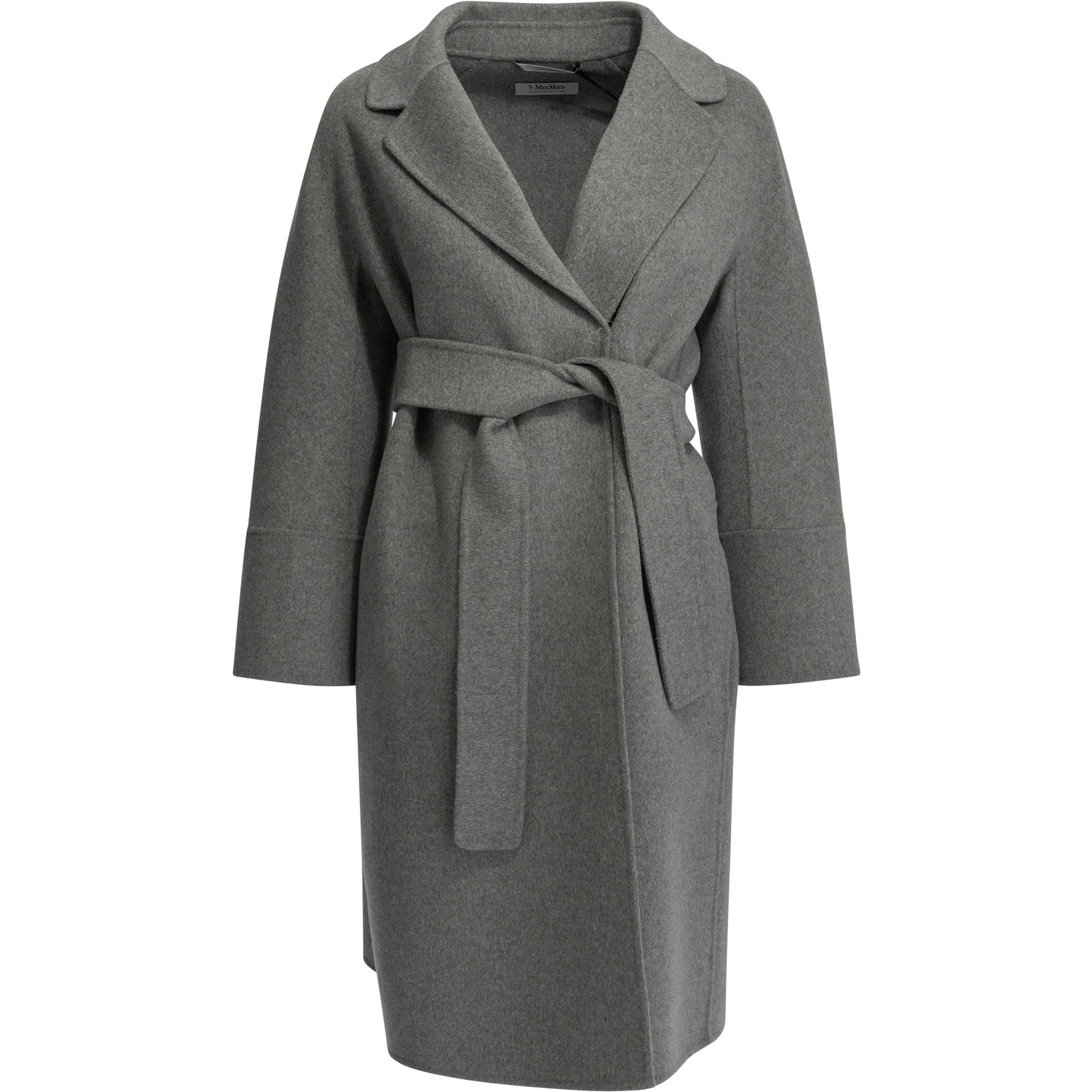 Short double-layer wool coat