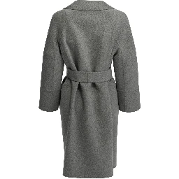 Short double-layer wool coat