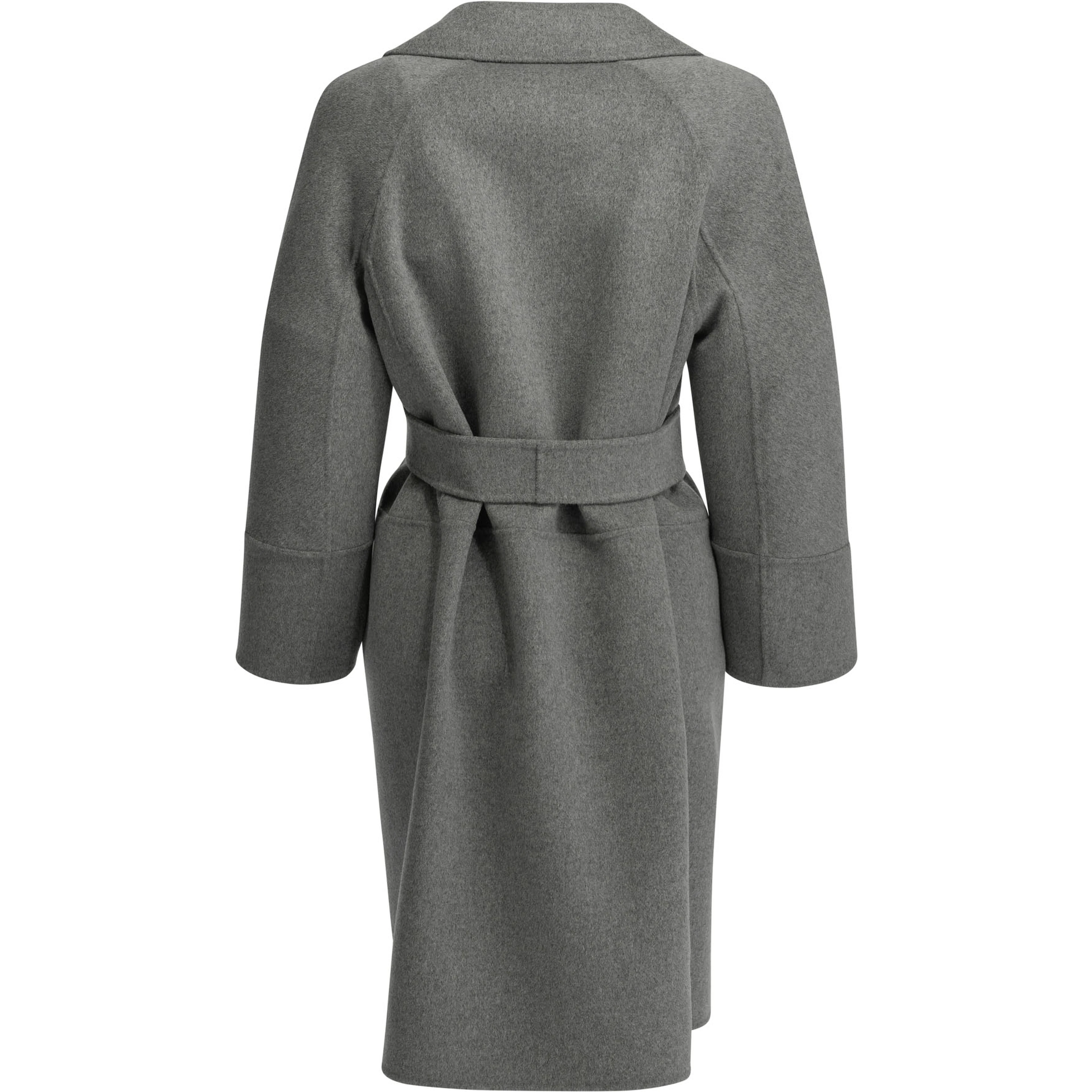 Short double-layer wool coat