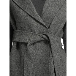 Short double-layer wool coat