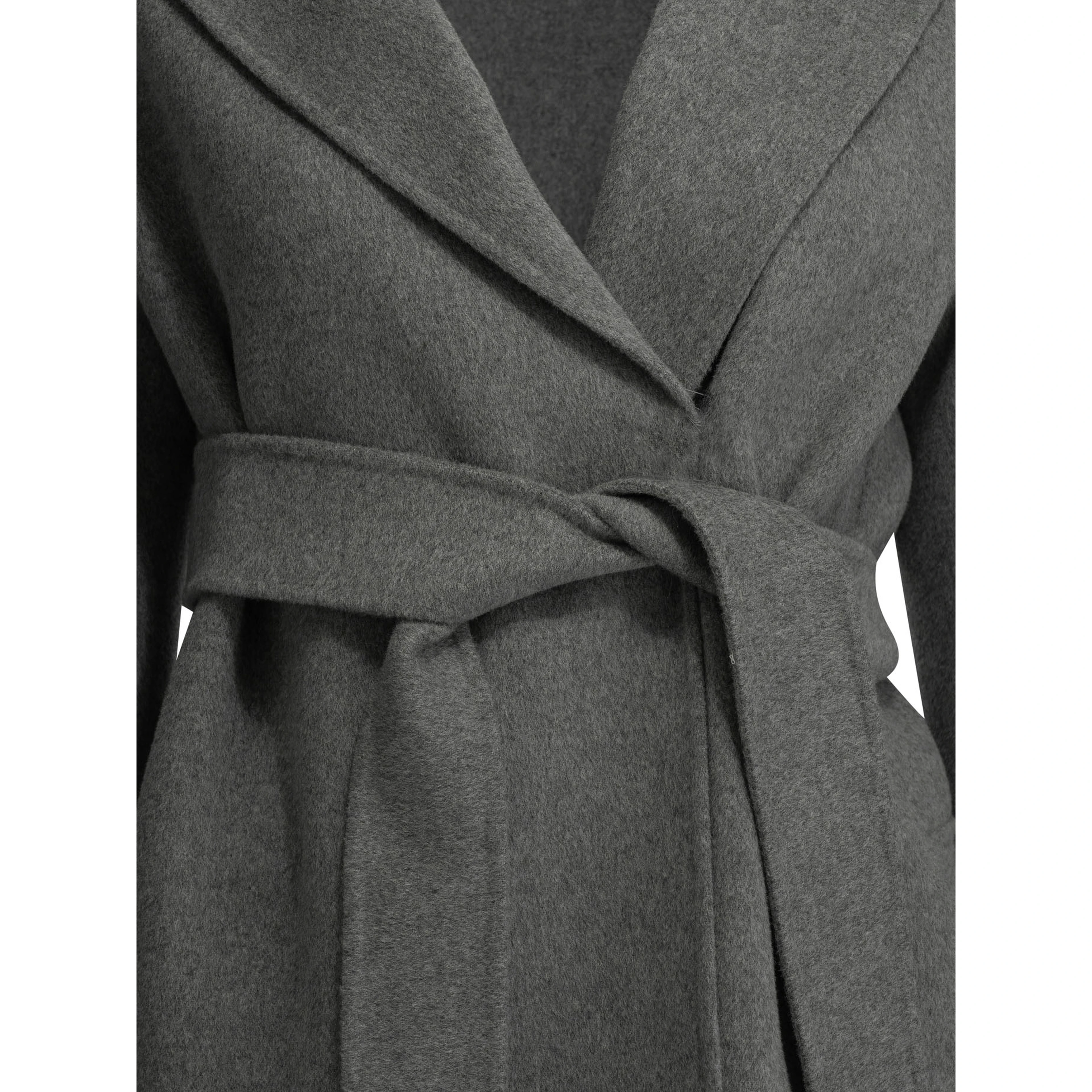 Short double-layer wool coat