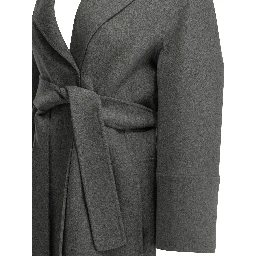 Short double-layer wool coat
