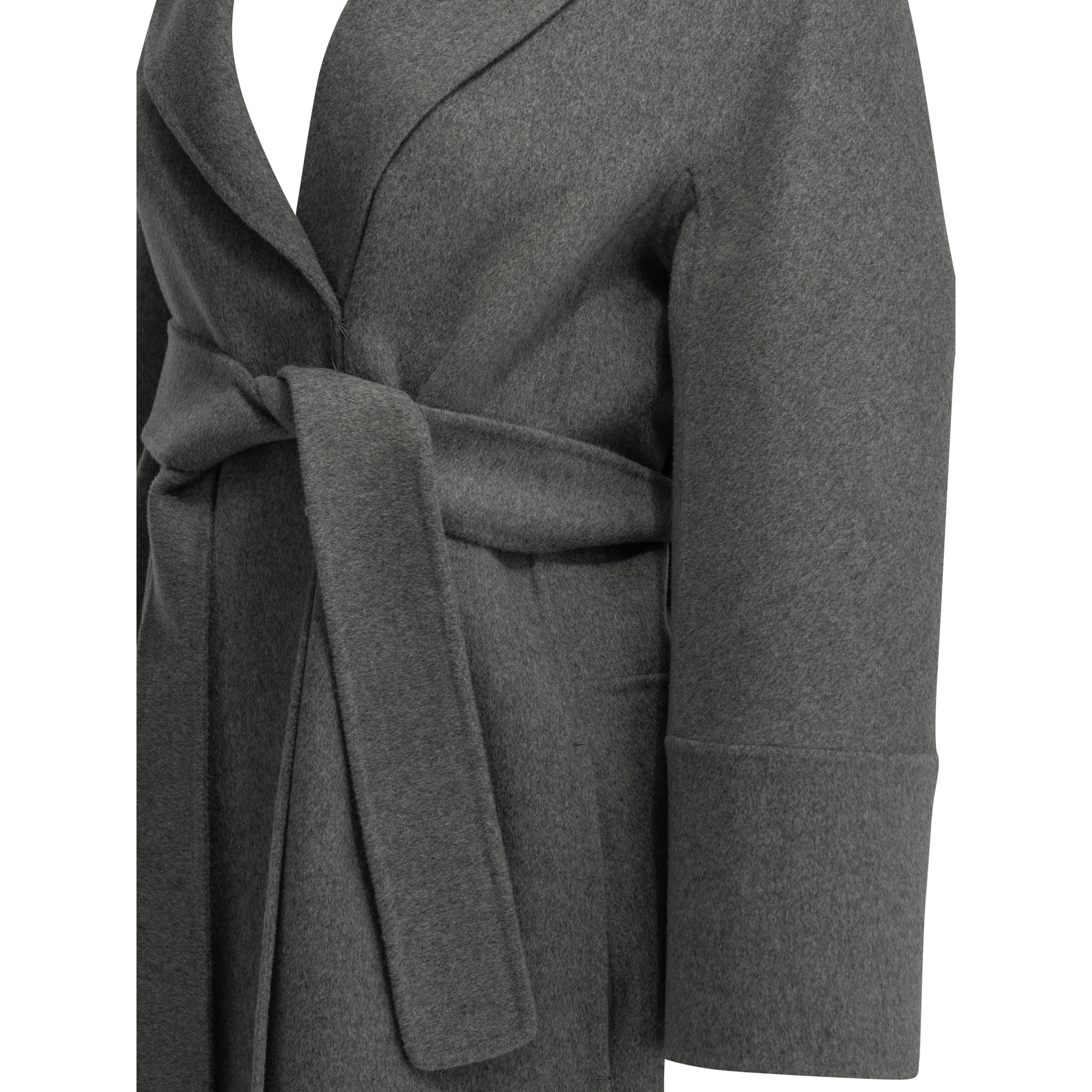 Short double-layer wool coat