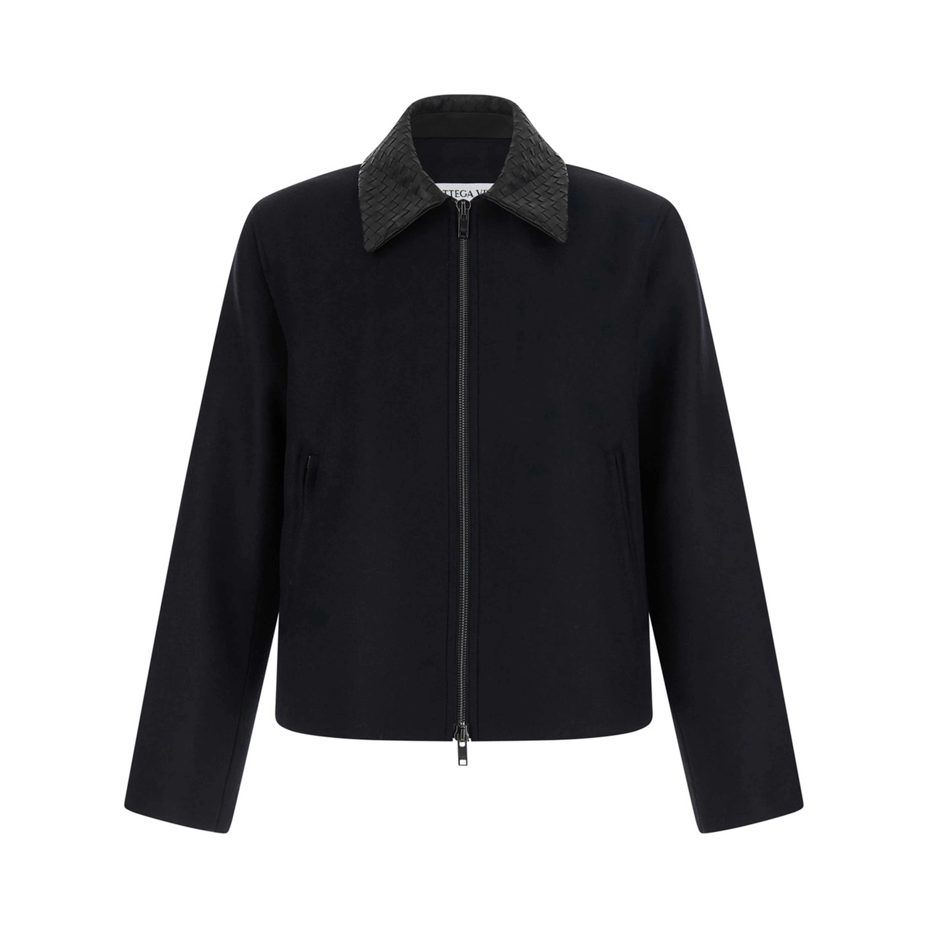 SPLITTABLE WOOL 
FELT JACKET/
DOUBLE BLACK