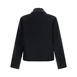 SPLITTABLE WOOL 
FELT JACKET/
DOUBLE BLACK