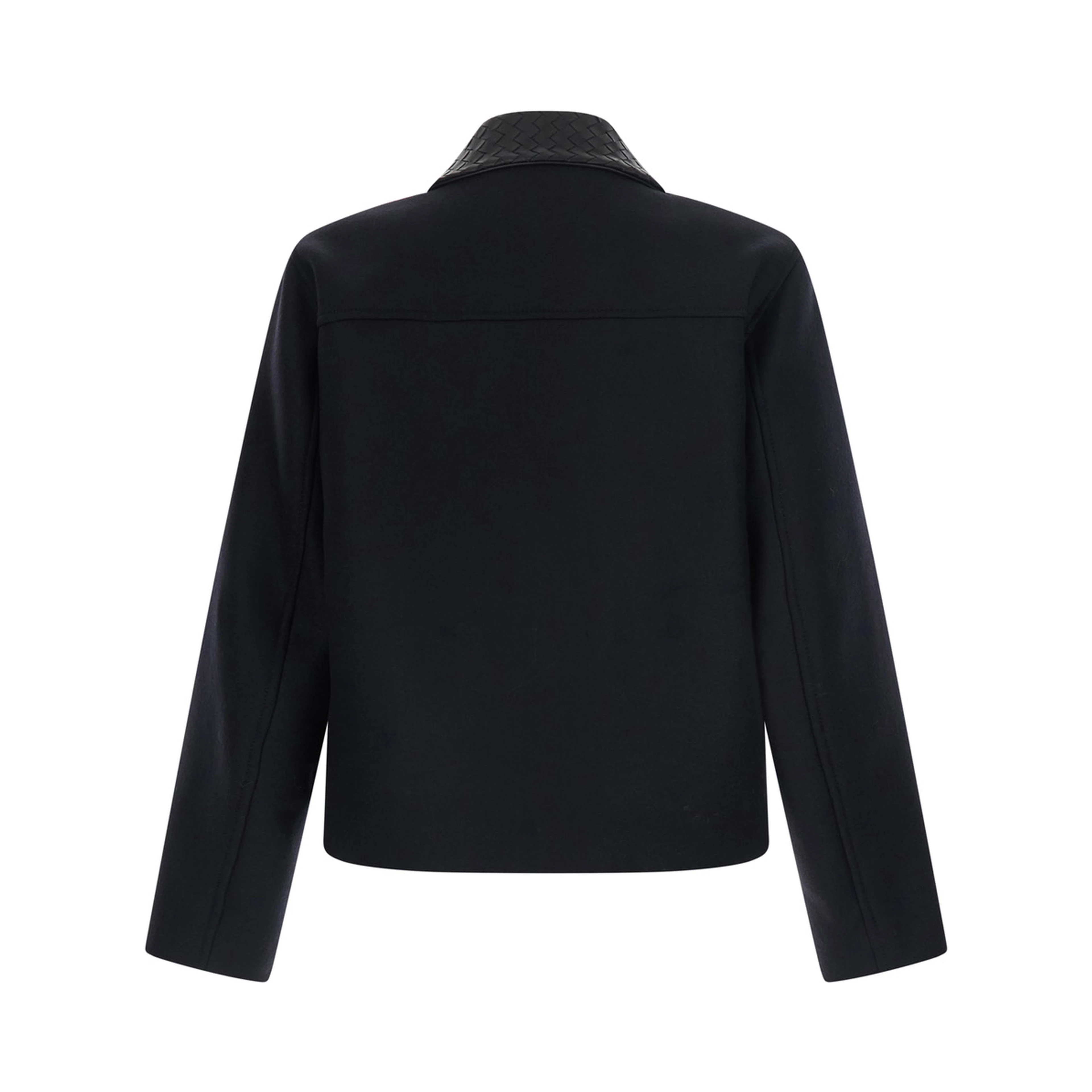 SPLITTABLE WOOL 
FELT JACKET/
DOUBLE BLACK