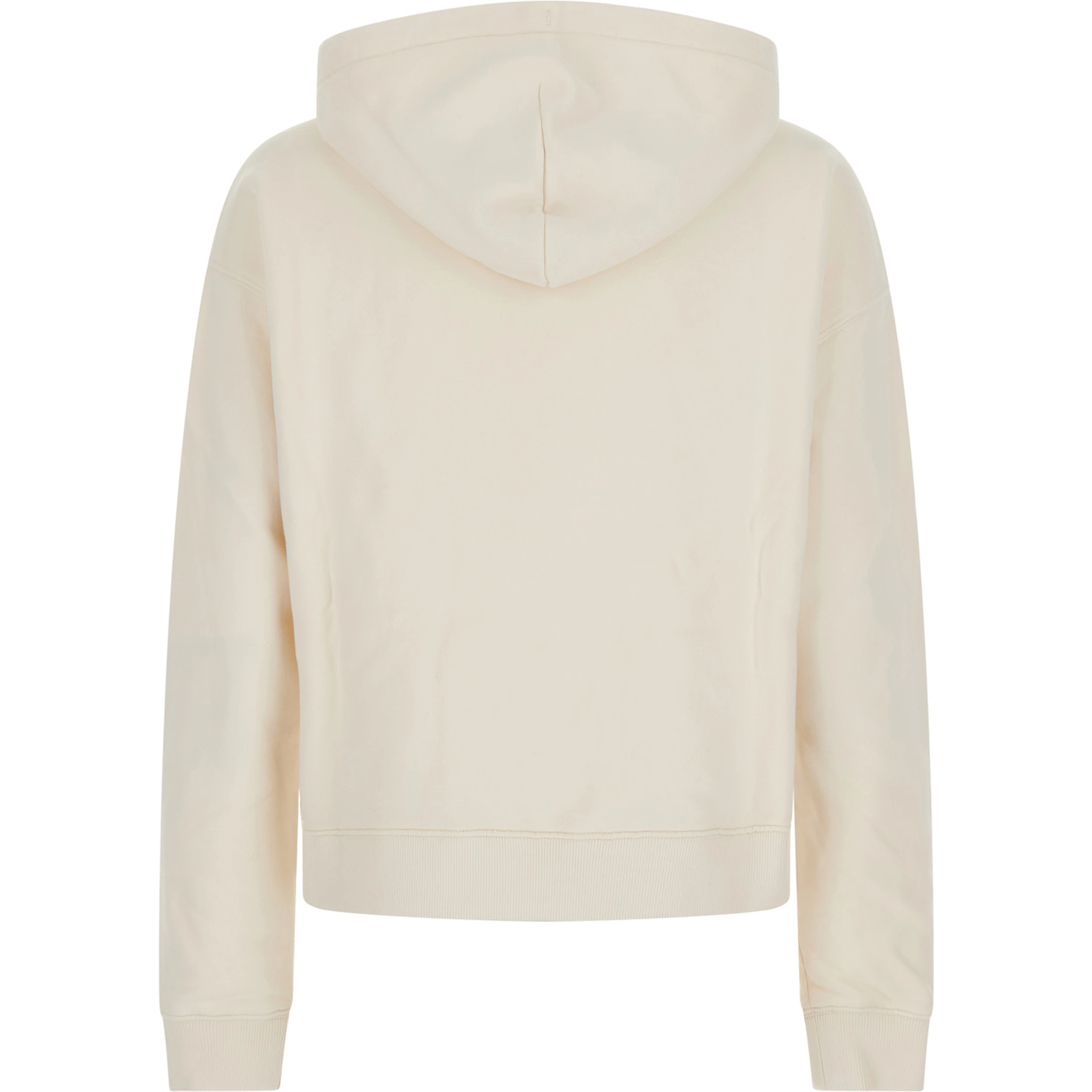 Sweatshirt with Sbarth Tartan patch and white unisex cotton