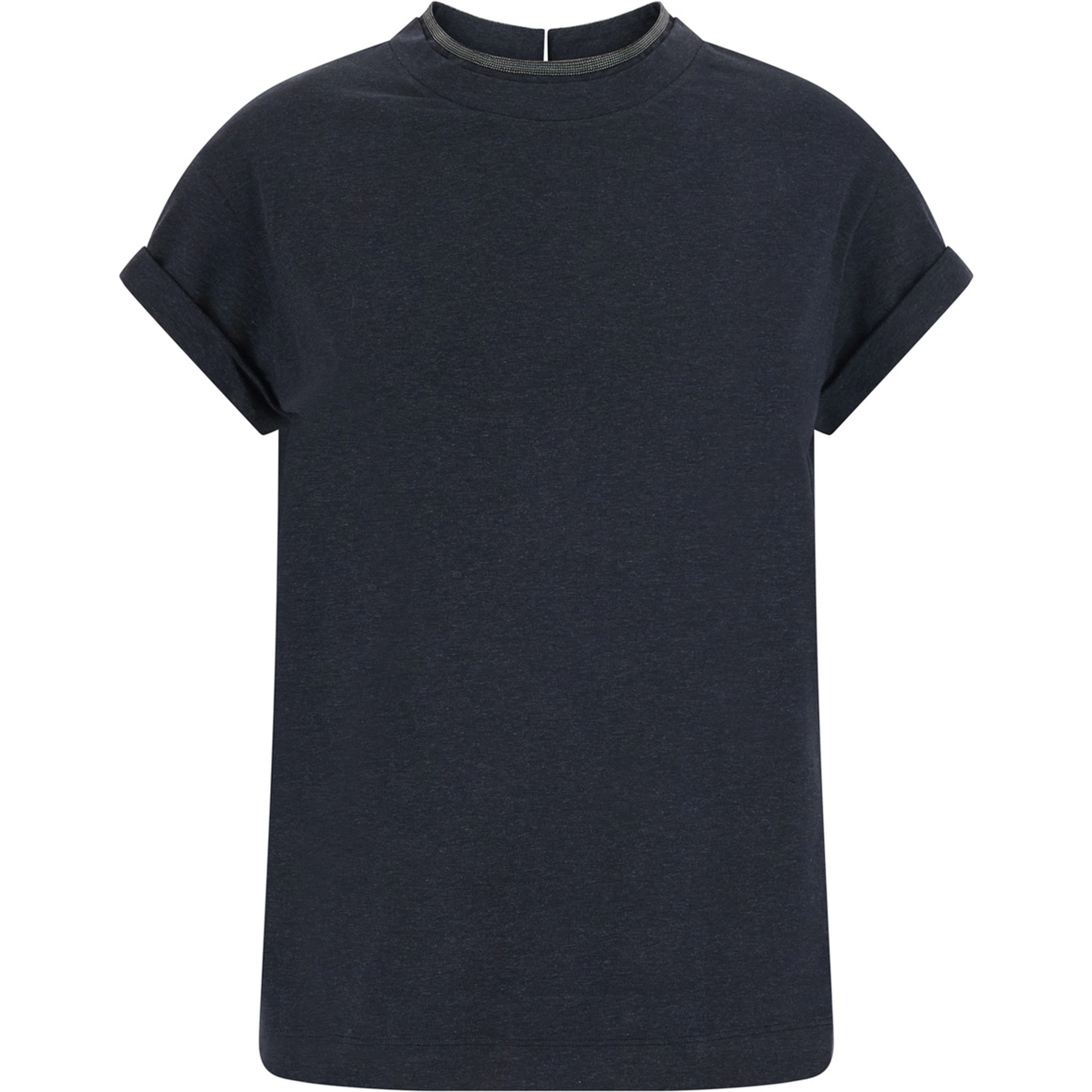 T-shirt in jersey con monile