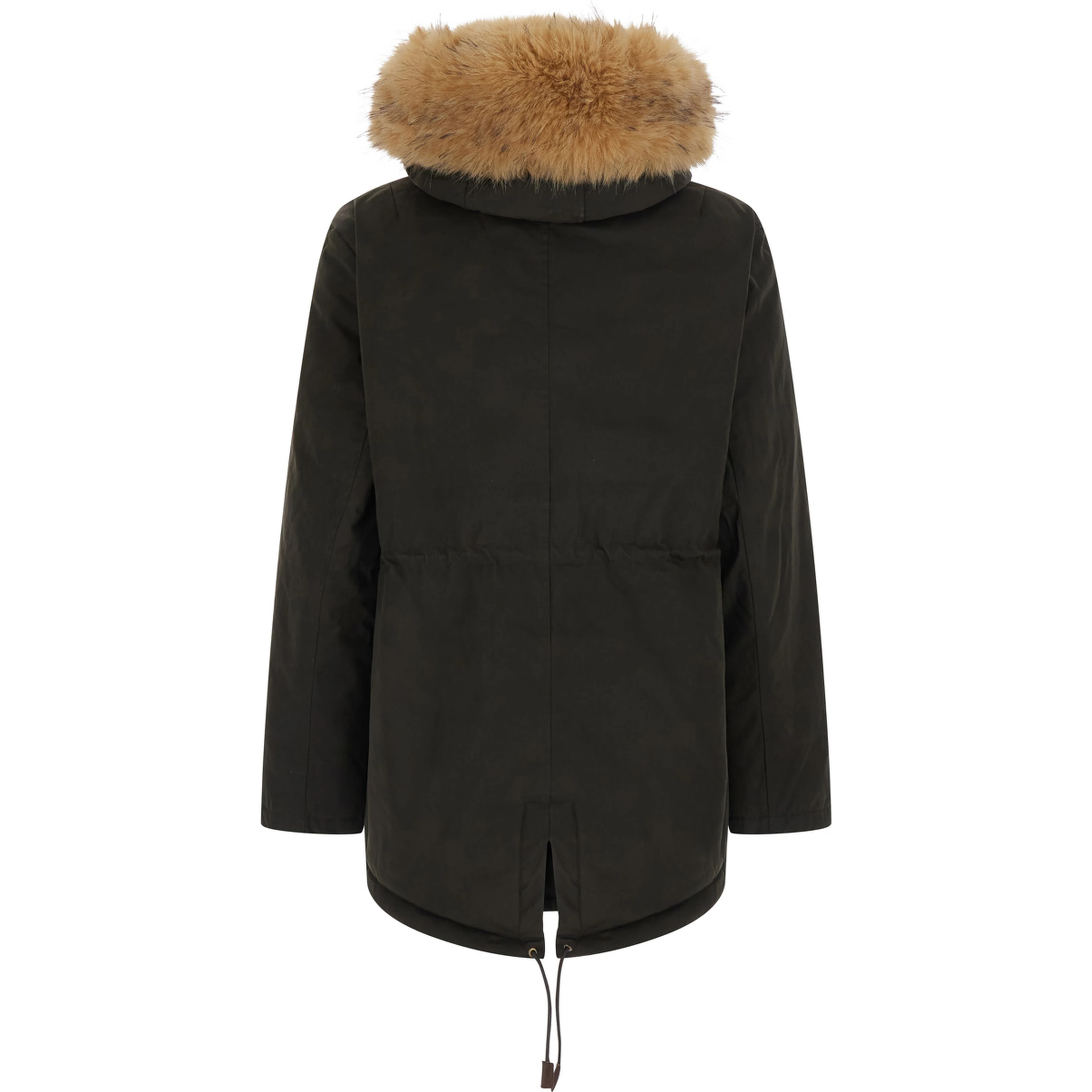 BRENNA WAX Jacket with collar and long sleeves in Tech Fabric green unisex