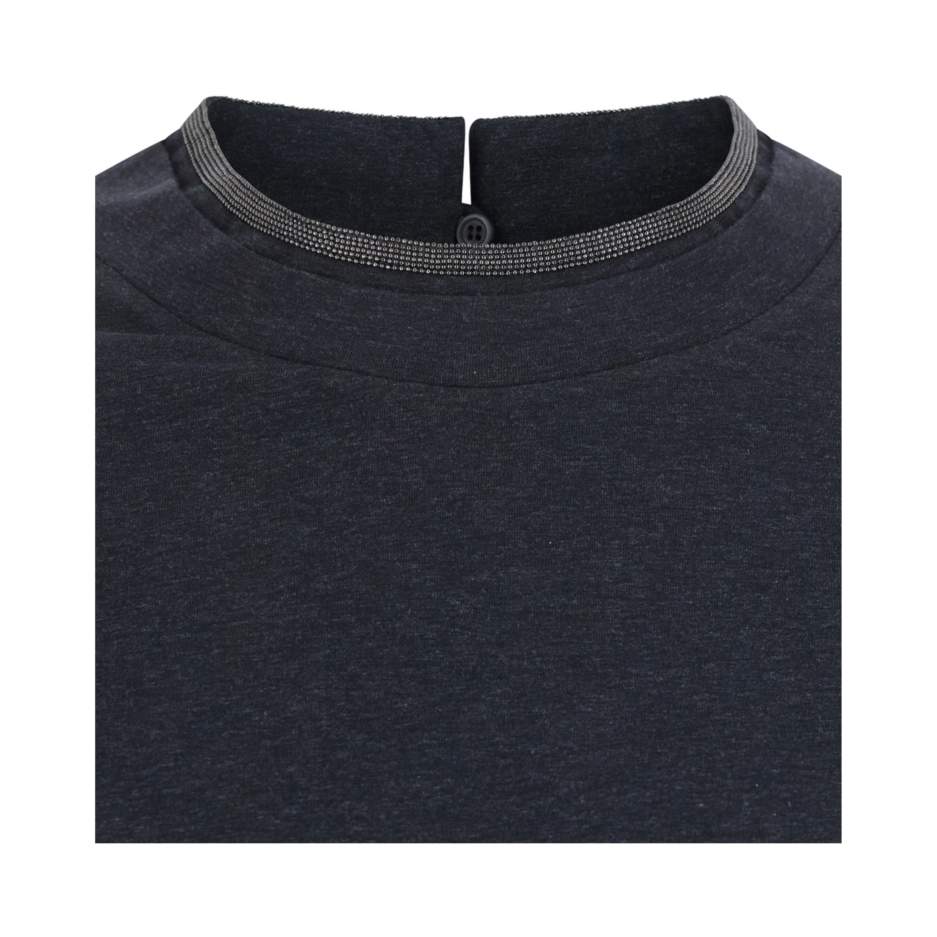 T-shirt in jersey con monile