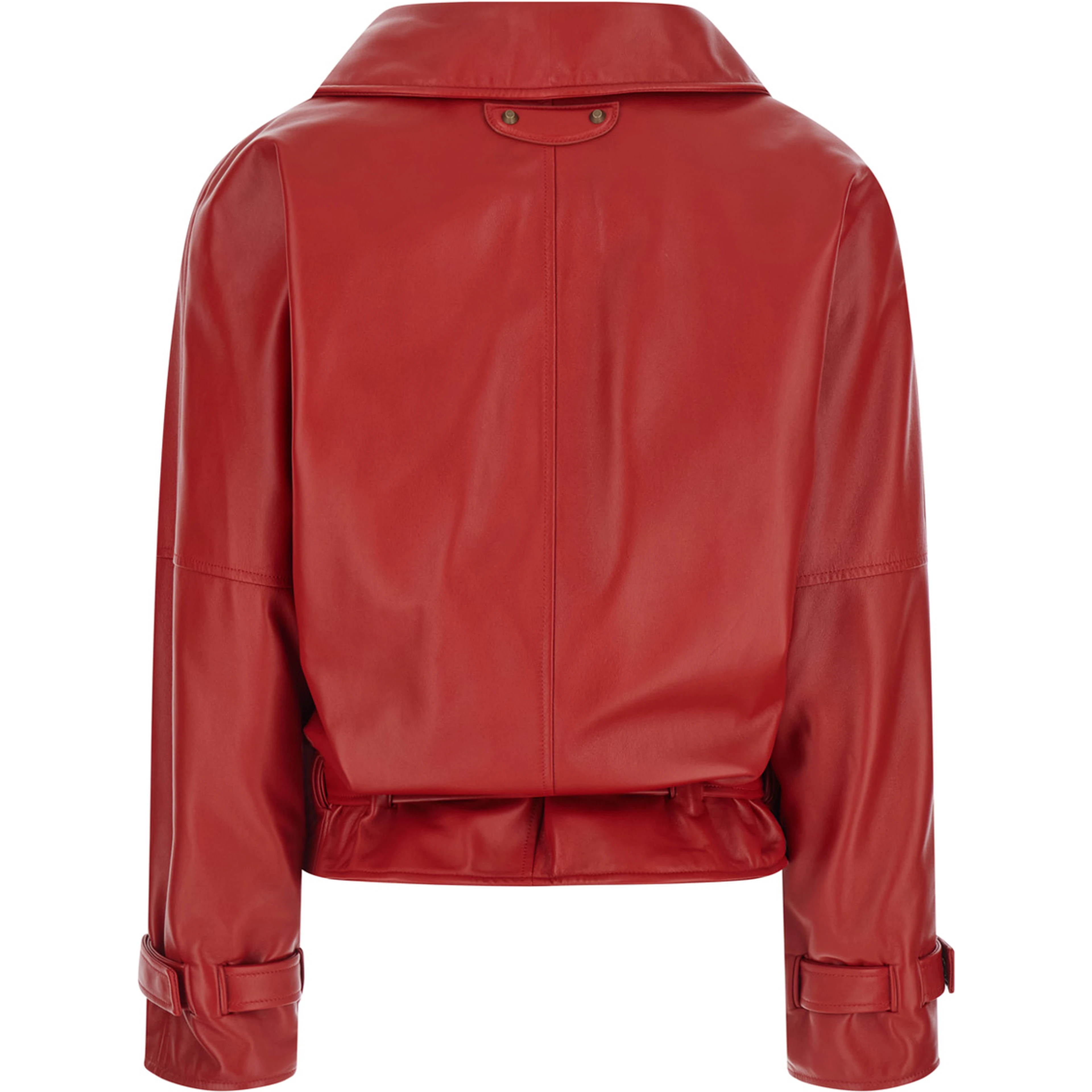 BIG COLLAR JACKET SMOOTH LIGHT LEATHER