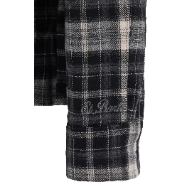 Shirt "GIGY FLANNEL TARTAN SB ROSE" with Polyester fabric and gray unisex