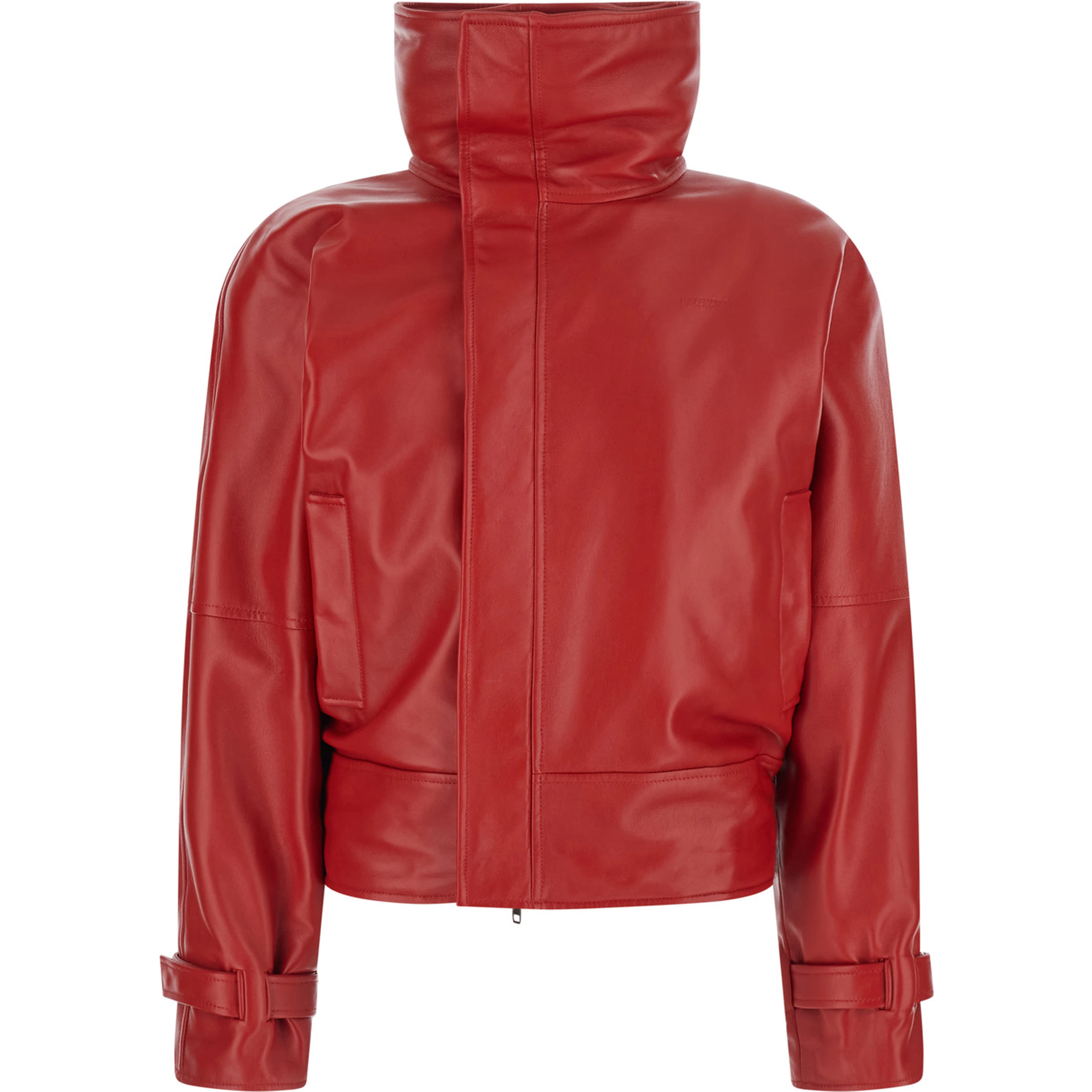 BIG COLLAR JACKET SMOOTH LIGHT LEATHER