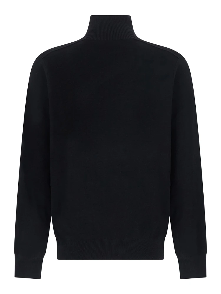 Half-Zip Black Merino Sweater for Women alternative