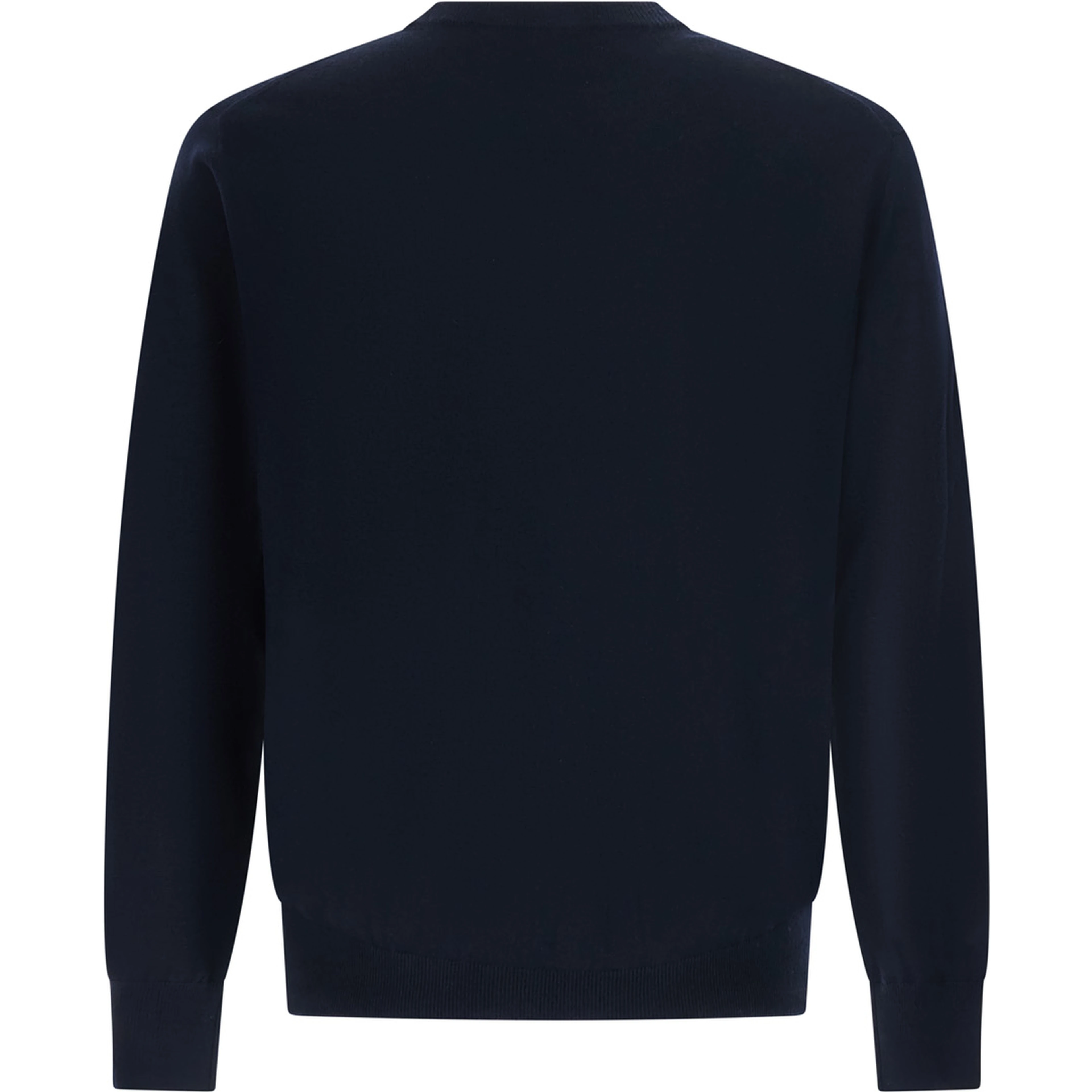 Crew Neck ML F. 14gg with long sleeves and blue silk and wool fabric for men
