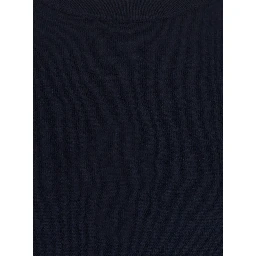 Crew Neck ML F. 14gg with long sleeves and blue silk and wool fabric for men