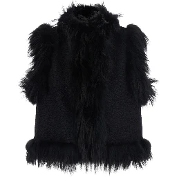 VEST WOOL BOUCLE+FOX