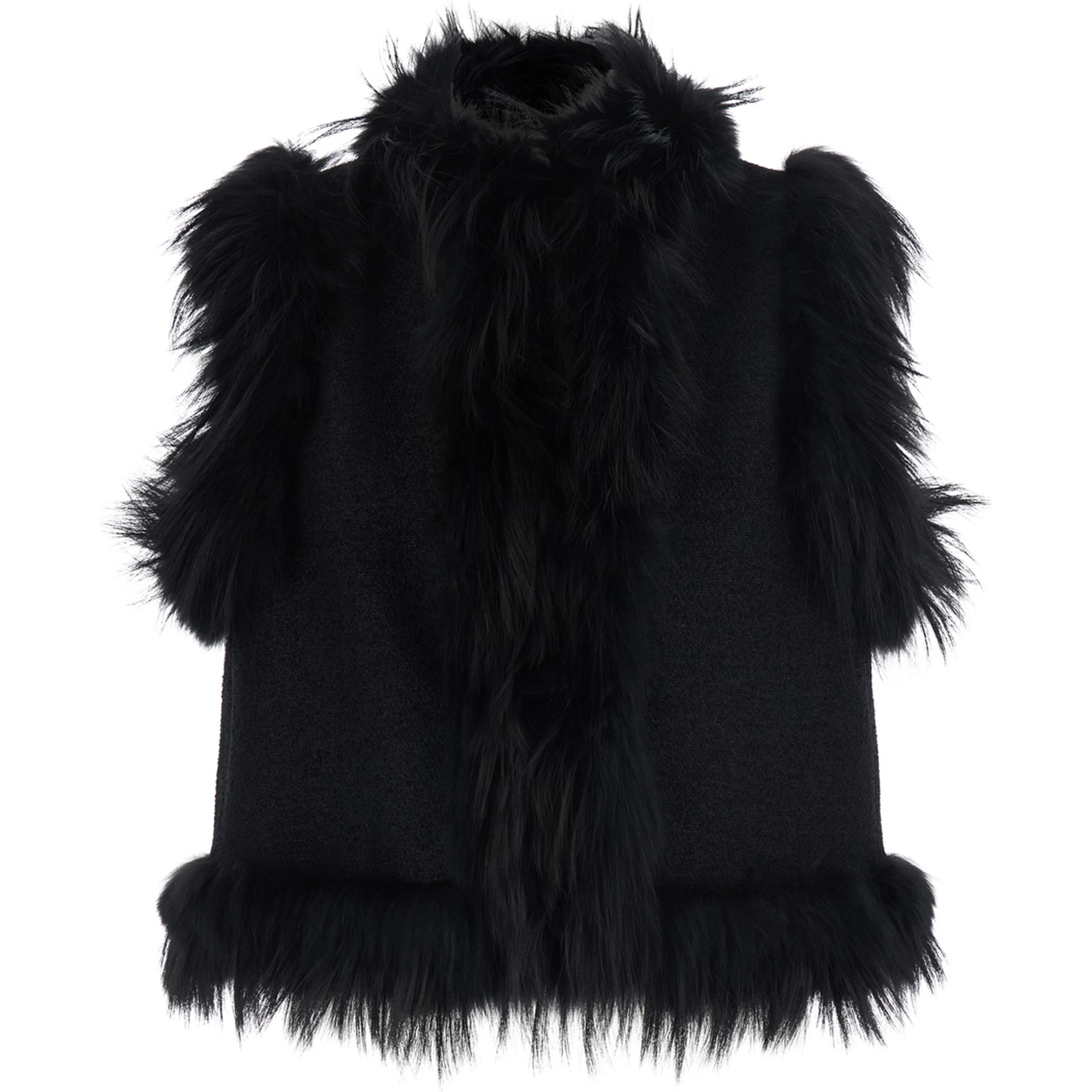 VEST WOOL BOUCLE+FOX